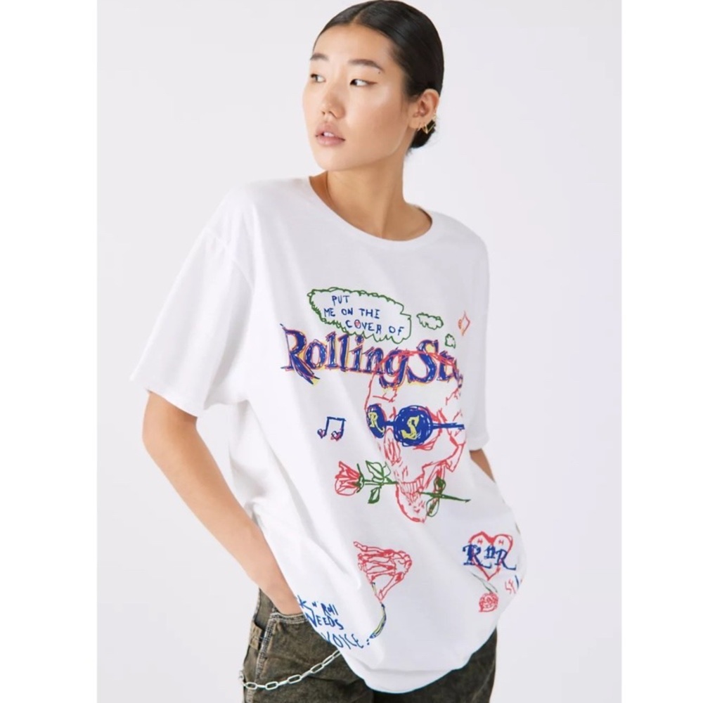 UO The Rolling Stone Magazine Graphic T-Shirt Dress